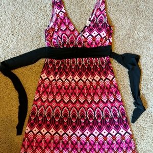 Pink/orange/white dress